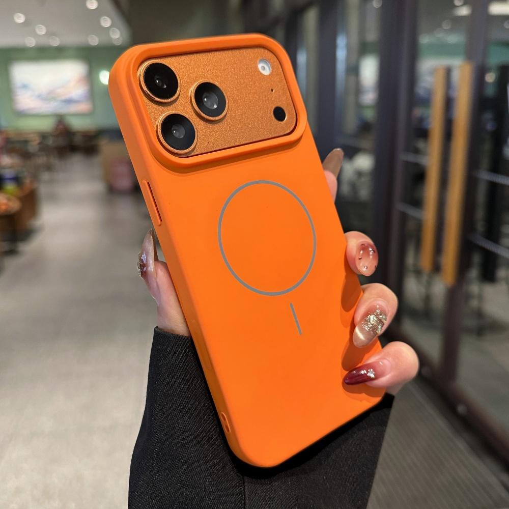 Жидкий силикон Для Magsafe Магнитный чехол Для iPhone 17 Pro 16 15 14 13 11 12 Pro Max Air Камера Сенсорная кнопка Ударопрочный чехол