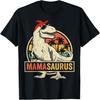 Магазин Family Saurus Shirts Футболки Мамазавр Тираннозавр Динозавр Смешные Подарки на День Матери Маме Мамочке Унисекс Взрослый Классический Крой Черная Футболка с Коротким Рукавом
