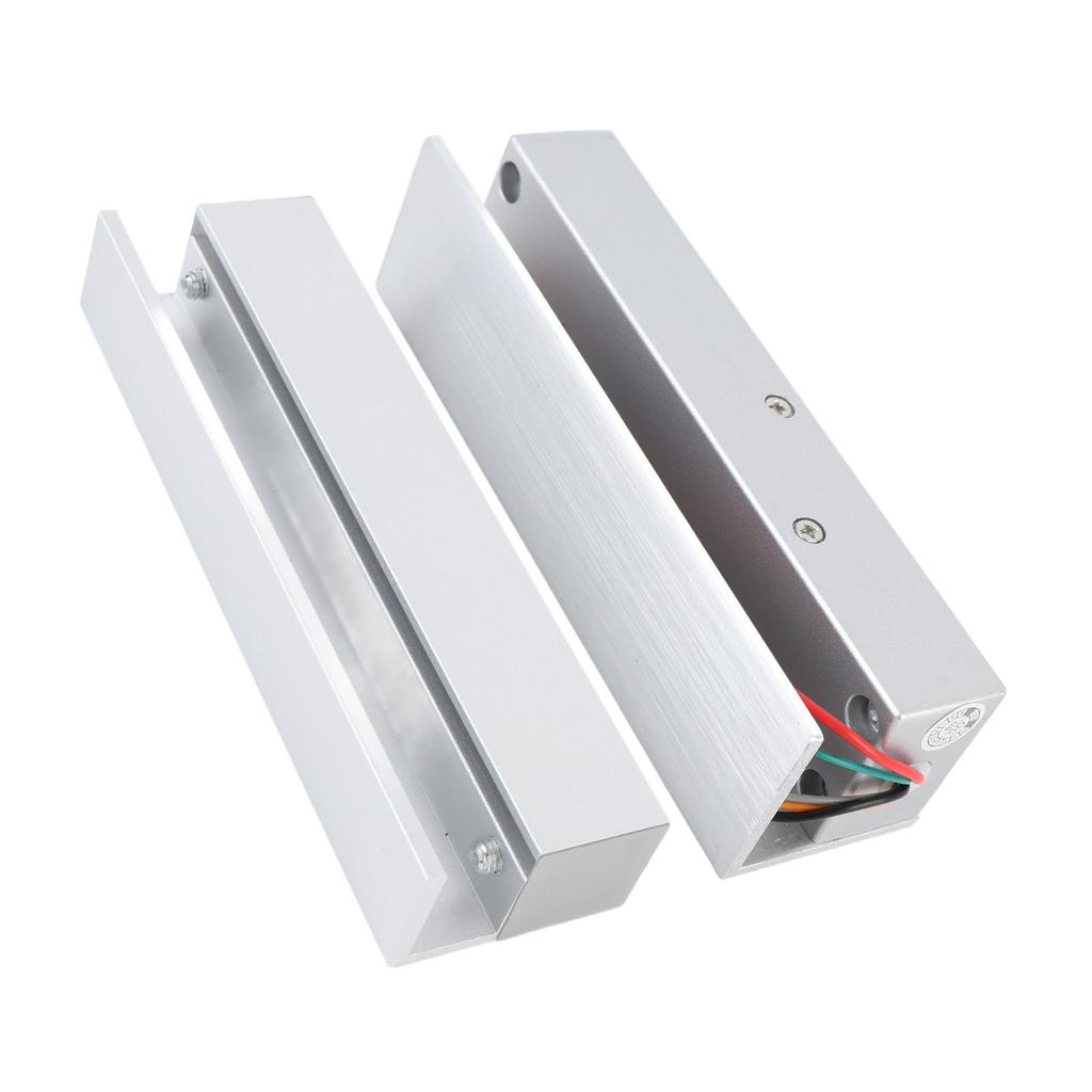 Glass Door Electric Lock Frameless Electronic Drop Bolt Latch DC 12V Left Open Aluminium Alloy