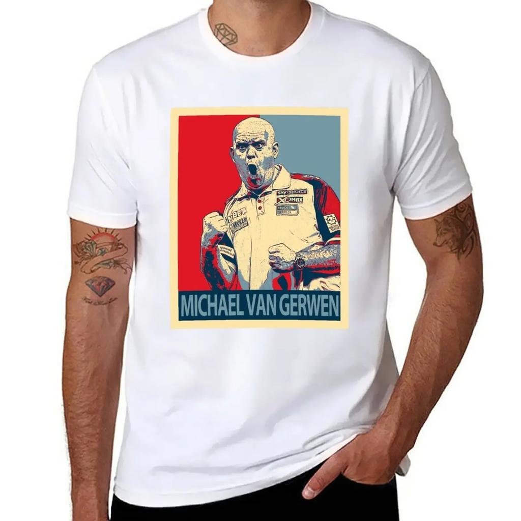 Michael Van Gerwen T-Shirt blacks oversized mens clothing