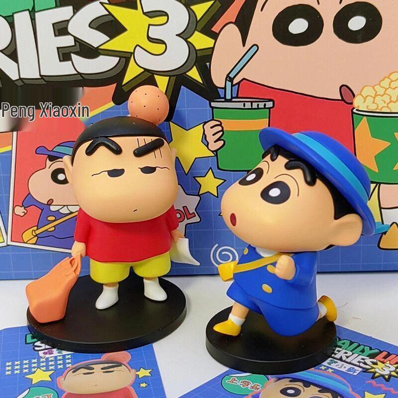 Серия Crayon Shin-chan 3 Модная игрушка Фигурка - Милая плюшевая кукла и настольное украшение в подарок