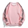 Подростковый свитер с тремя полосками для мужчин и женщин, одинаковая модель на весну и осень, американский полосатый топ с круглым вырезом и длинными рукавами