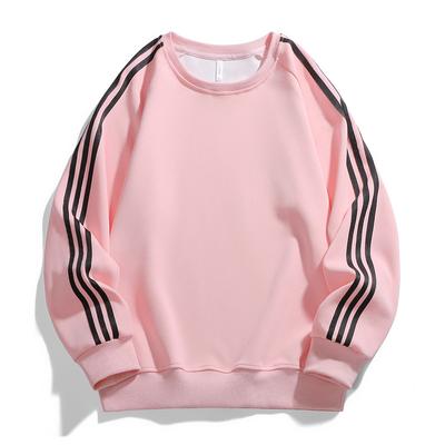 Подростковый свитер с тремя полосками для мужчин и женщин, одинаковая модель на весну и осень, американский полосатый топ с круглым вырезом и длинными рукавами