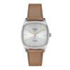 Tissot Stylist Watch with Leather Strap and Silver Dial, Officially Imported, Model T1599091603100