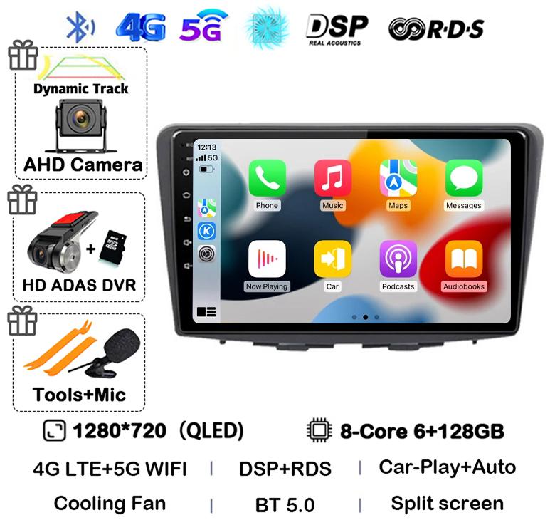 Android 14 Carplay Auto WIFI+4G для Suzuki Baleno 2016 2017 2018 2019 GPS автомобильный радиоприемник мультимедиа видеоплеер стерео головное устройство DSP