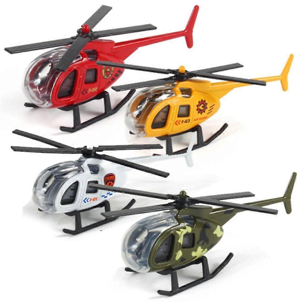 1PC New Childrens Helicopter Toy Alloy Airplane Model Simulation Metal Flying Model Toy Sound and Light Kids Gift