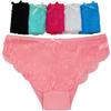 Sexy Floral Lace Transparent Seamless Underwear Women Panties Coton Lingerie Panties 6 Pcs/set