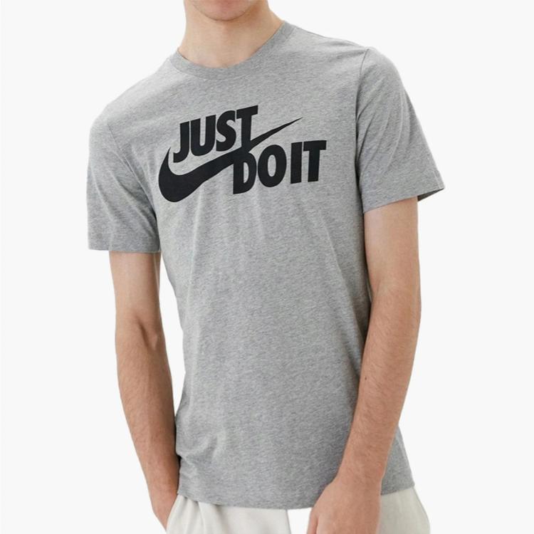 Nike Мужская футболка с круглым вырезом, коротким рукавом и логотипом с буквами DX1989-063