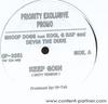 12-дюймовая пластинка SNOOP DOGG - Keep Goin CP3251PROMO Priority Record США Рэп и хип-хоп/R&B Б/у