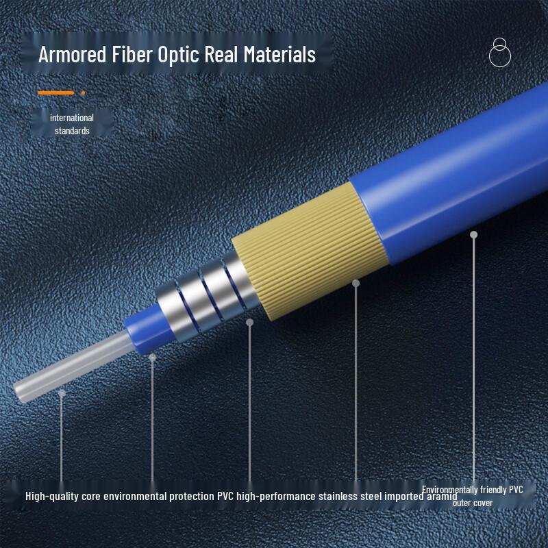 BOSOND Telecom-Grade Armored FC-SC Single-Mode Fiber Patch Cord