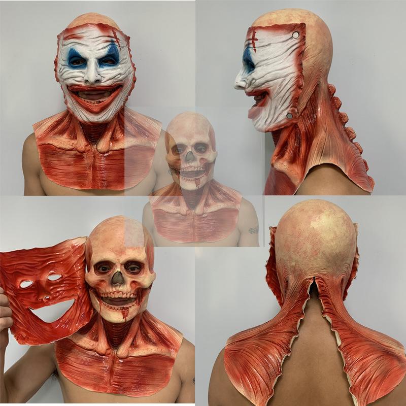 Halloween horror mask Halloween Scary and Funny Ghost House Decoration Props cosplay Sadao Pen Demon Headgear