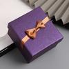 Ribbon Bow Gift Box with Cushion Valentine's Day Bridesmaid Wedding Birthday Present Wrapping Box with Lid Portable Jewelry Packaging