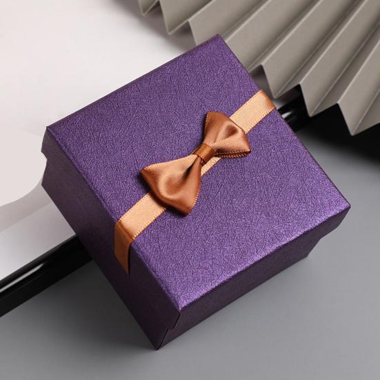 Подарочная коробка с ленточным бантом и подушечкой на День святого Валентина, для подружки невесты, на свадьбу, на день рождения, упаковочная коробка с крышкой, портативная коробка для упаковки ювелирных изделий