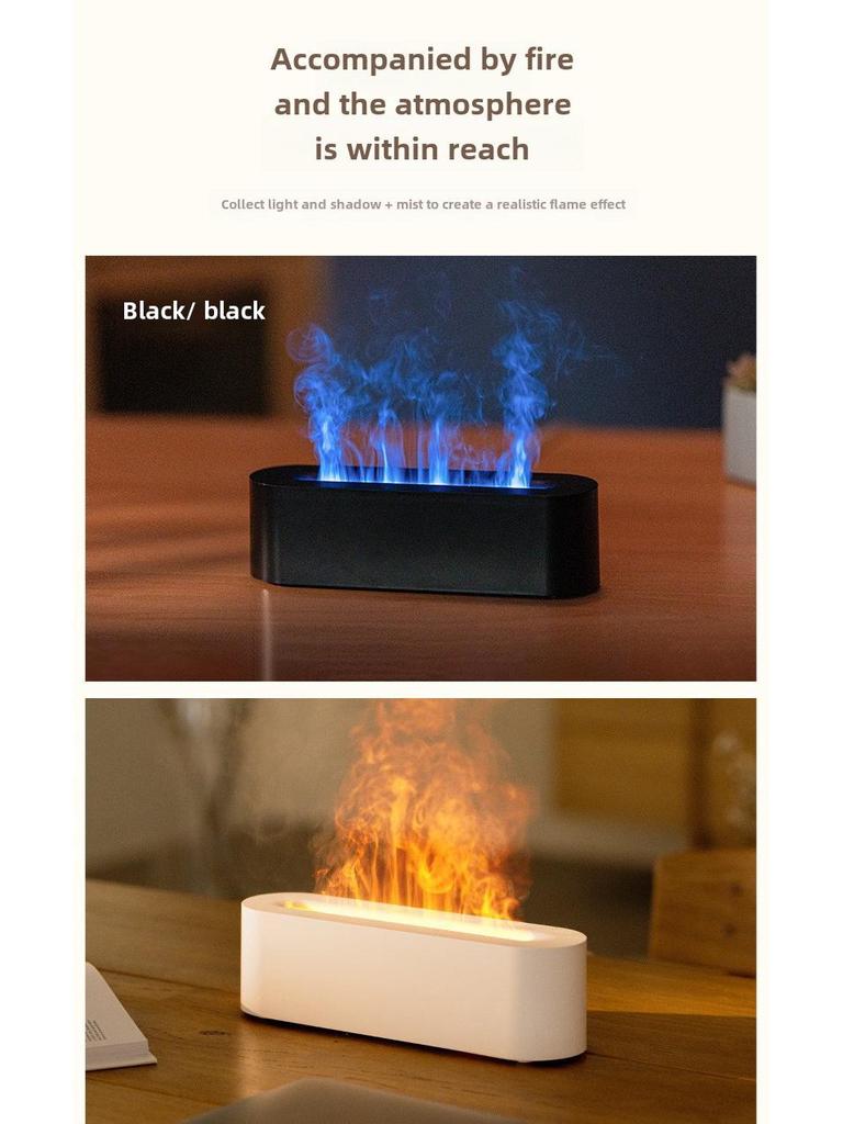 23-Color Flame Aromatherapy USB Humidifier for Home & Hotel