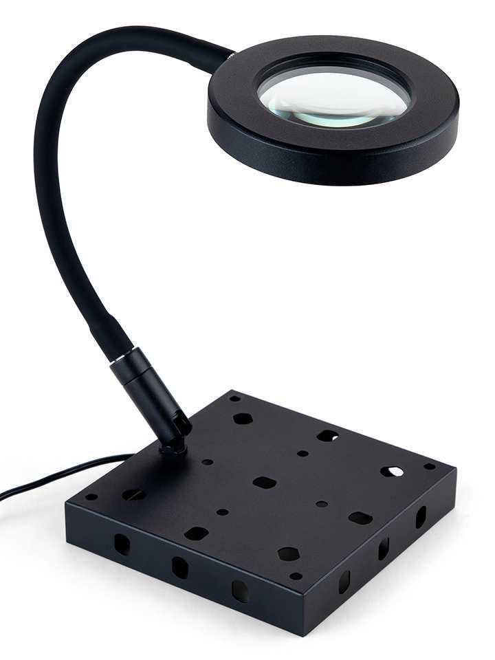Multifunctional Soldering Station Kit with Magnifying Glass, Desk Lamp, Fume Extractor, & Magnetic Repair Tools