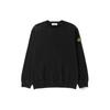 FW22 Свитшот мужской свободного кроя однотонный с круглым вырезом черный 771561720-V0029