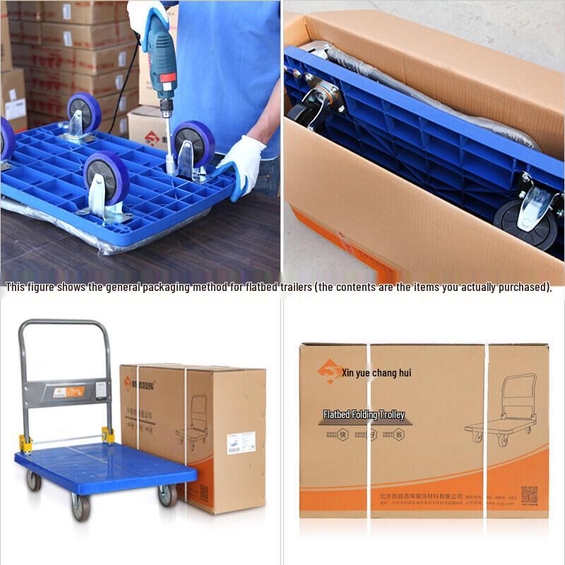 Heavy-Duty Folding Flatbed Cart