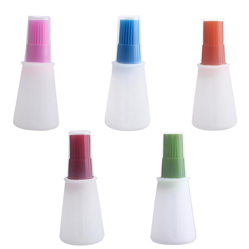 Бутылка для масла для барбекю, дозатор масла с кисточкой, термостойкая силиконовая щетка для бутылок с приправами, кухонные гаджеты для выпечки