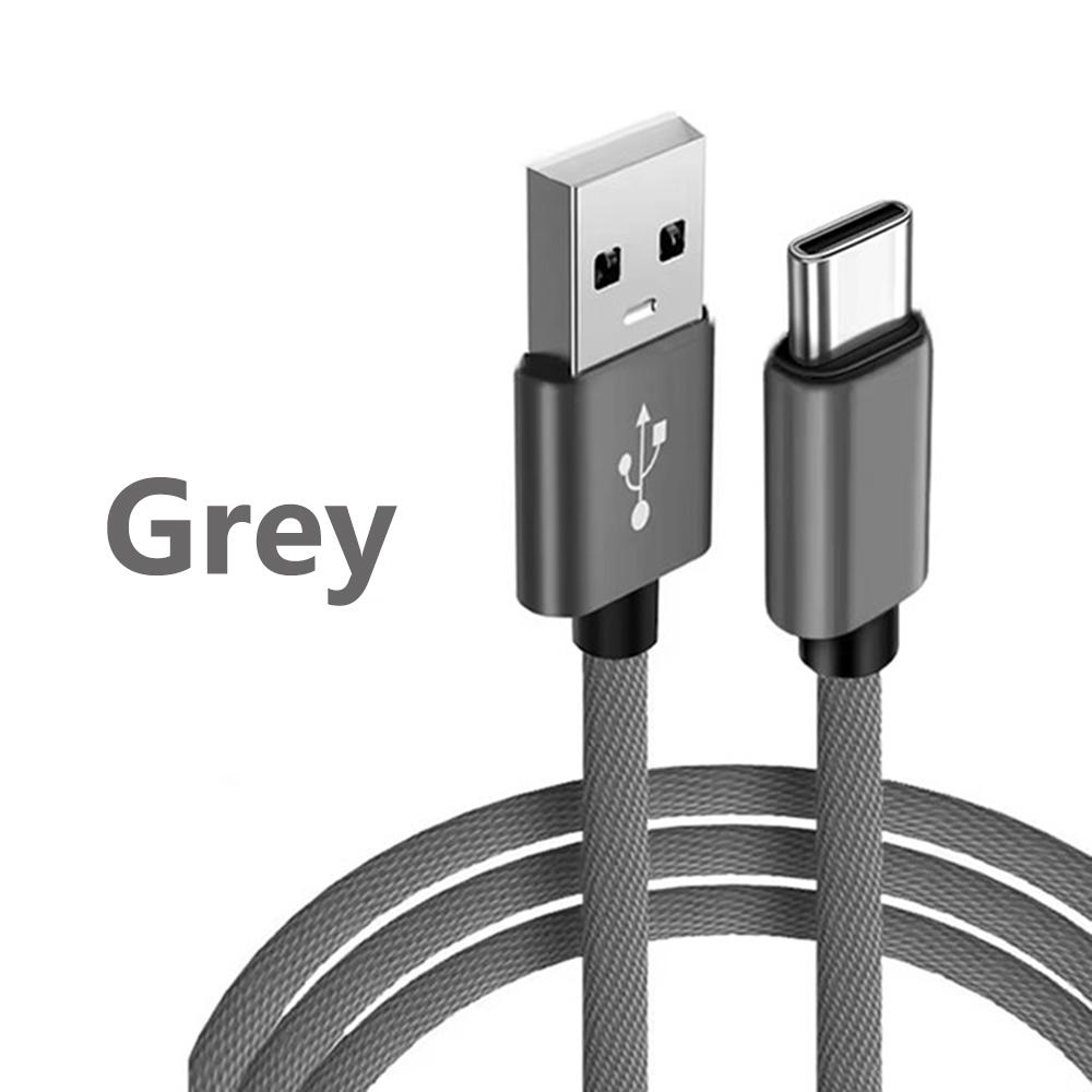 USB A к Type C нейлоновый плетеный провод зарядный кабель дата синхронизация кабель 3A быстрая зарядка для Samsung Android USB C мобильный телефон