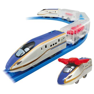 Takara Tomy Plarail Поезд доставки морепродуктов Серия E7 Синкансэн Кагаяки Игрушечный поезд для детей от 3 лет