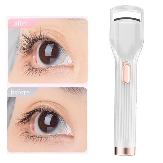 Электрические щипцы для завивки ресниц с подогревом и вентилятором, перезаряжаемые от USB, портативные 2-в-1, многофункциональные женские инструменты для завивки ресниц с быстрым нагревом