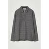 Cos Japan Oversized Check Cotton Half Zip Shirt