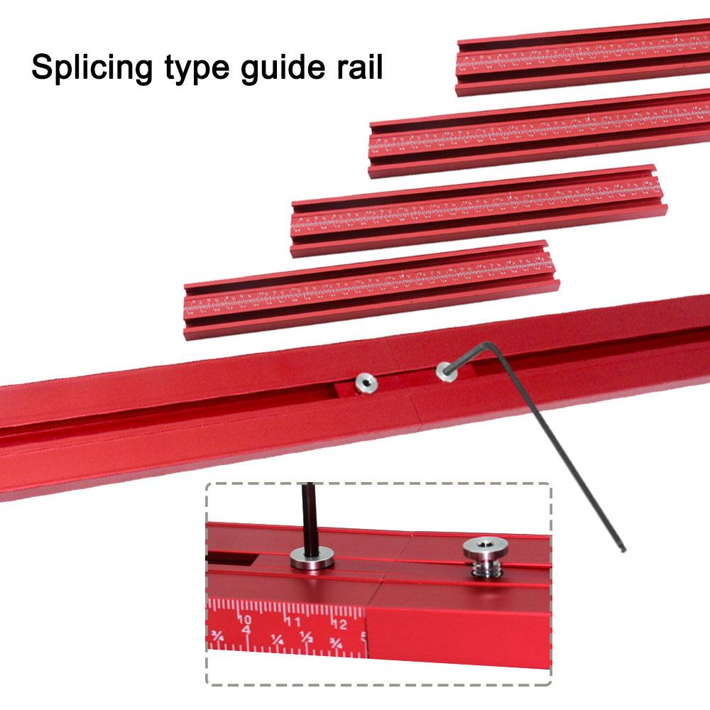 Woodworking Parallel Guide Rail System Electric Circular Saw Track Engraving Machine Slotting Parallel Sliding Rail