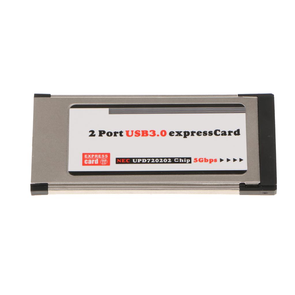 USB 3.0 концентратор на 2 порта с адаптером-коннектором для карты 34 мм для ноутбука