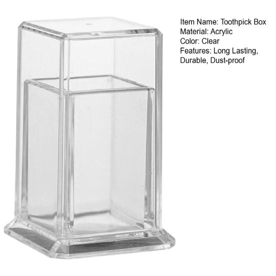 Useful Toothpick Dispenser Large Capacity Storage Sealed Visible Design Container Household Supply