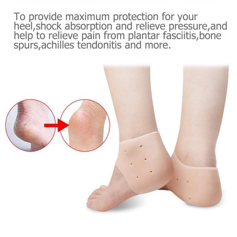 Silicone Gel Heel Foot Protector For Plantar Fasciitis Foot Arch Support Ankle Pain Relief Socks