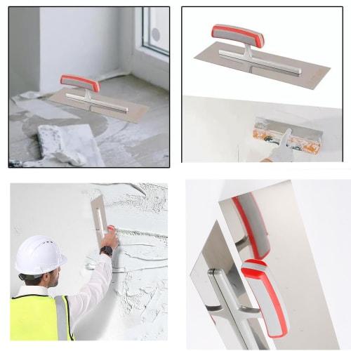 Lyyxjsltd Plastering Trowel, Putty Spatula, Square Trowel, Stainless Steel, Lightweight, Durable, Portable, Rust-Resistant, Labor-Saving, Easy To Use,