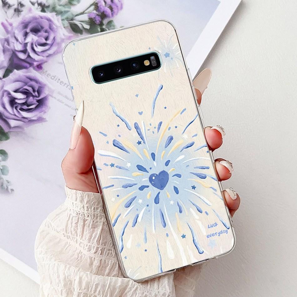 Для Samsung Galaxy S10+ S10 S10e Элегантный Цветочный Бабочка Чехол для Телефона Для Samsung S10e S10 Plus S 10 4G Мягкий Силиконовый TPU Чехлы
