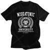 Cthulu And Lovecraft Miskatonic University T-Shirt for Men Call Of Cthulhu Necronomicon Funny T Shirt Crewneck Cotton Tee Tops