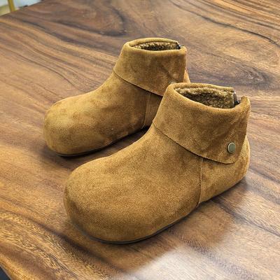 Женские зимние легкие теплые плюшевые ботинки на толстой подошве, нескользящие, износостойкие, повседневные спортивные хлопковые ботинки, обувь для сноуборда