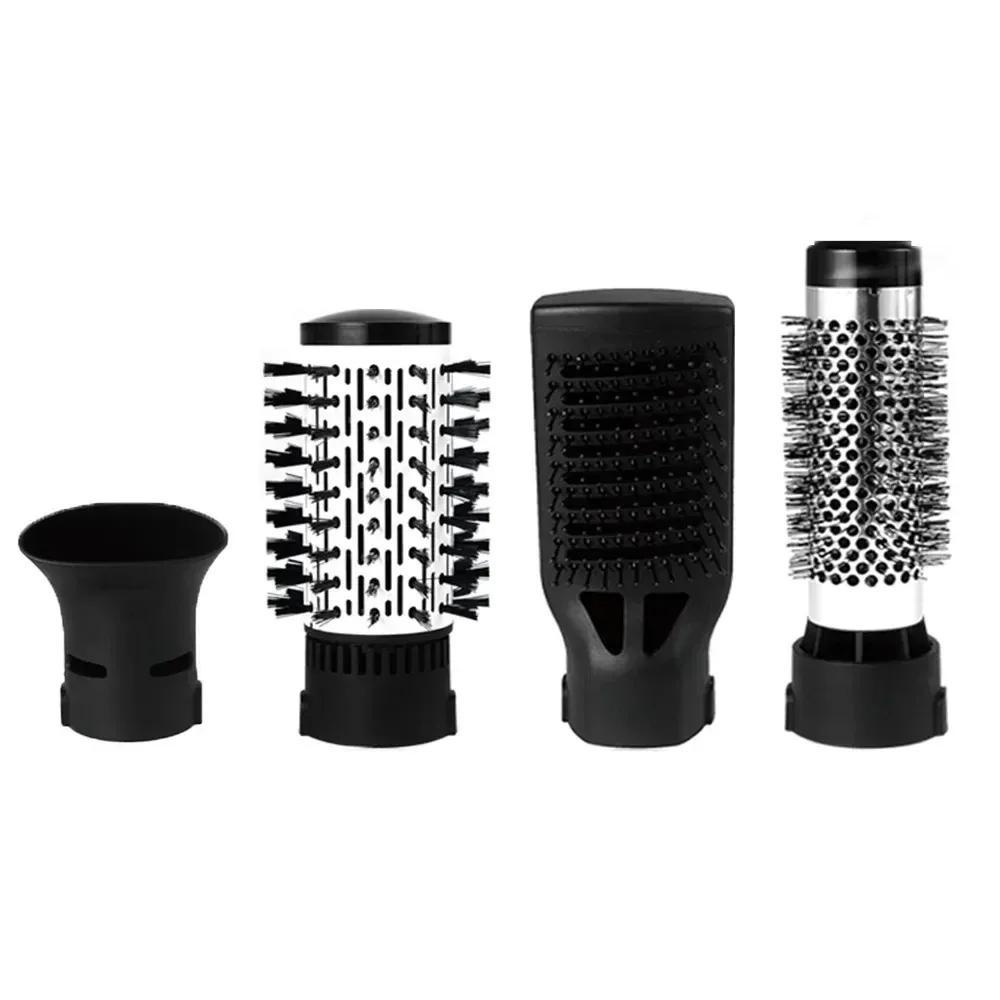 Расческа для волос с горячим воздухом, 4 сменные головки, фен, расческа, электрический выпрямитель, фен с отрицательными ионами, щипцы для завивки волос, бытовая техника