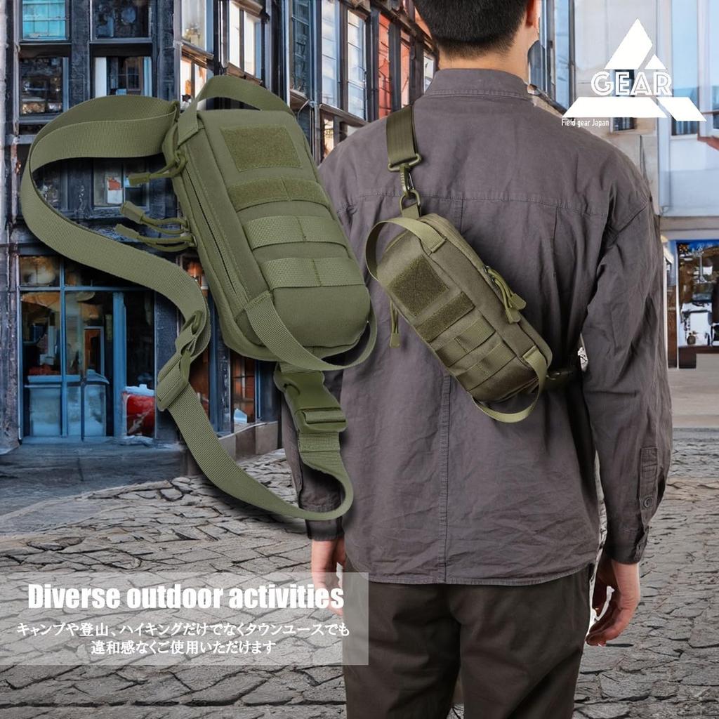 Field Gear Japan Micro Body Military Shoulder Waist Messenger Sling Ultra and Made of 1000D Nylon Bag, Bag, Pouch, Bag, Bag, One-Shoulder Bag,