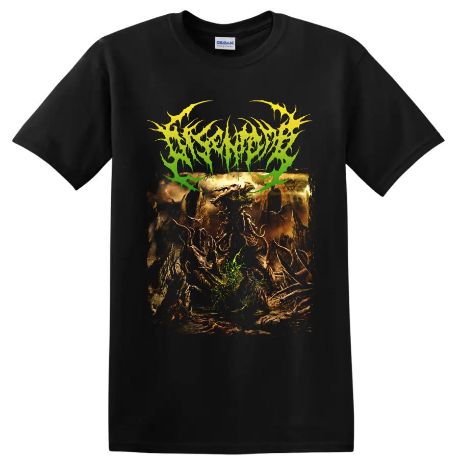 Disentomb Brutal Death Metal T Shirt Horror Skeleton Art Graphic Dark Gothic Tee