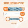 Bite-Resistant Double-Ring Dog Rope Toy Teeth Cleaning Chew Toy  Medium Large Dog Breeds