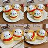 Hamburger Dog Plush Keychain With Pp Cotton Filling For Gift And Bag Decoration