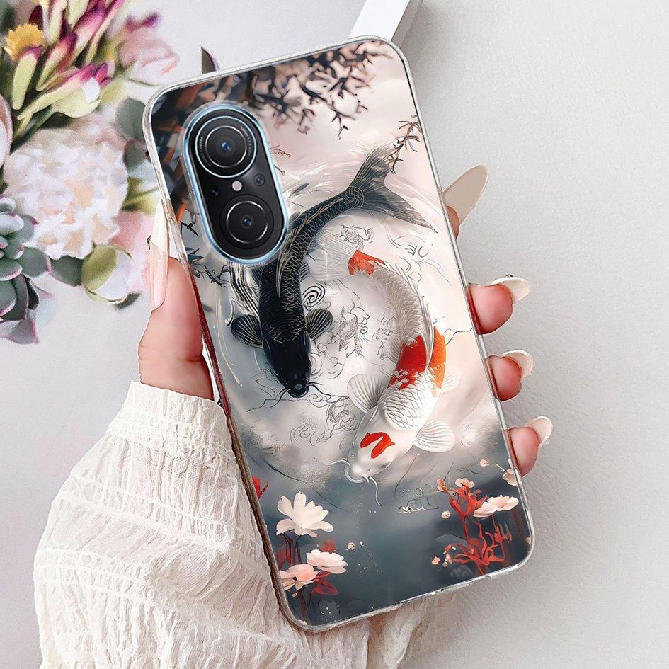 For Huawei Nova 9 Case NAM-LX9 Funda Fashion Dragon Lion Cartoon Soft Silicone Cover For Huawei Nova 9 SE JLN-LX1 JLN-LX3 Bumper