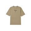 Reverse Swoosh Mocha Solid Logo Lettering Crew Neck Short Sleeve T-Shirt Men Tops Tan-Brown DV9727-207