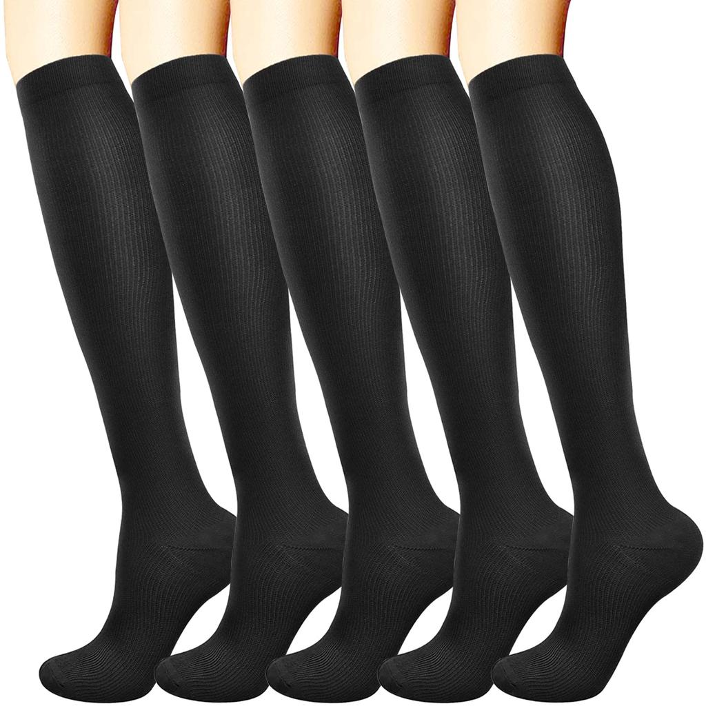 Supervised by an Active 5 Pairs of High Moderate Compression Business Large and Shoe Sports and Elastic 5 Pairs [MOOKISOO] Doctor, Socks, Tightening,