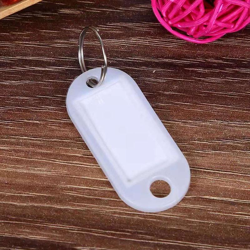 Colorful Plastic Key Tags for Handwritten Labels and Luggage, Small Gift Keychains