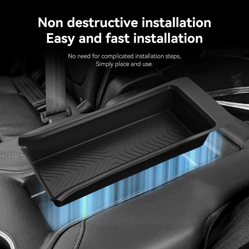 23-25 Ящик для хранения подлокотника пилота: Органайзер-коврик для второго ряда сидений автомобиля