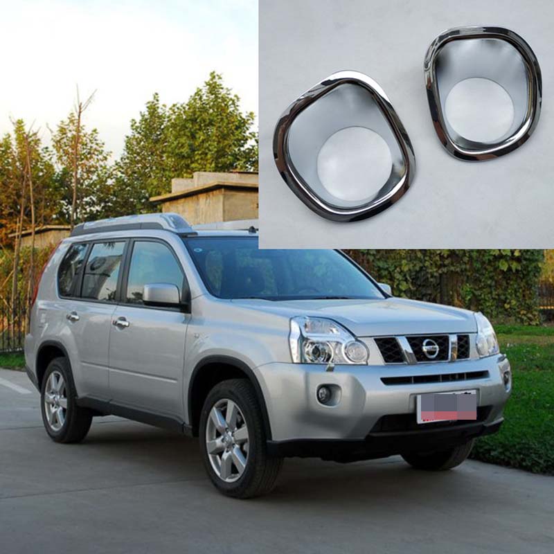 Для NISSAN X-TRAIL X TRAIL XTRAIL T31 2008 2009 2010 2011 2012 2013 хромированная передняя противотуманная фара, крышка лампы, накладка противотуманной фары