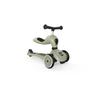 Scoot Ride Highwaykick 1 Kickboard with Kids Balance Growing Handlebar Height Adjustable for Ages 1 To No Tools Olive & Seat, Scooter, 2-in-1 Bike, 2,