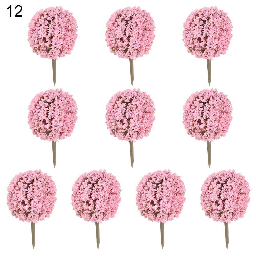 Искусственные пейзажи Деревья Железная дорога Украшение Здание Ландшафтные аксессуары Миниатюрное цветочное дерево