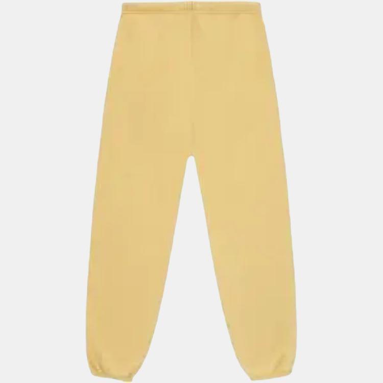 Fear of God Essentials Тяжелые флисовые штаны-джоггеры Amber Мужские Штаны Желтые 130BT244453F