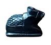 TreegoArt Black Marble Nandi Idol, Handcrafted Matt Finish Shiva's Cow Statue for Home Pooja and Temple - Pack of 1