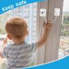 Easy To Use Window Safety Lock No Drilling Self Adhesive Child Safety Cable Lock White Color Window Cable Restrictor Lock